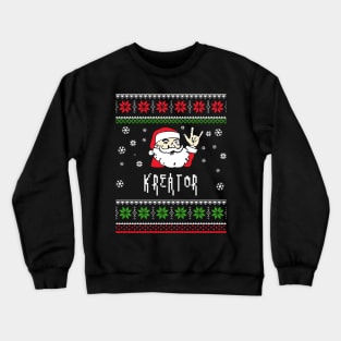 kreator santa metal Crewneck Sweatshirt